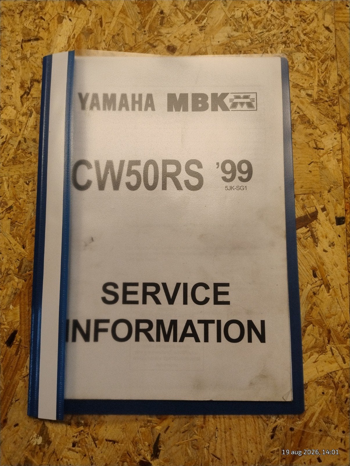 Yamaha MBK CW50RS '99 Service Informatie Boekje, Fietsen en Brommers, Verzenden, Gebruikt, Overige typen, Yamaha