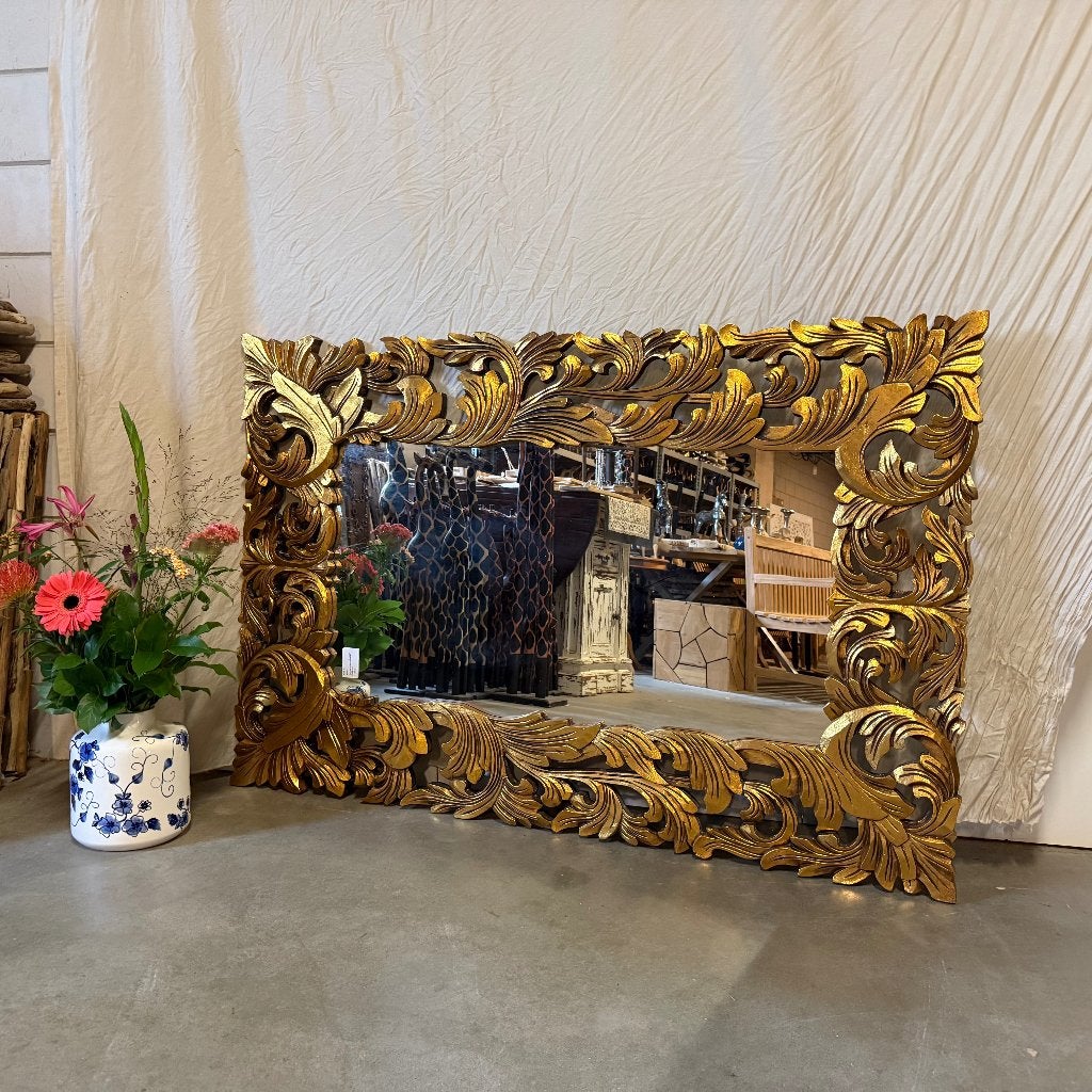 barok spiegel goud - lijst van 150 x 100 cm - Gratis bezorgd, TTM Wonen, Meubels – (Perzische) Tapijten en Woonaccessoires, Taag 63, 2491 CS, Den Haag (Forepark)
