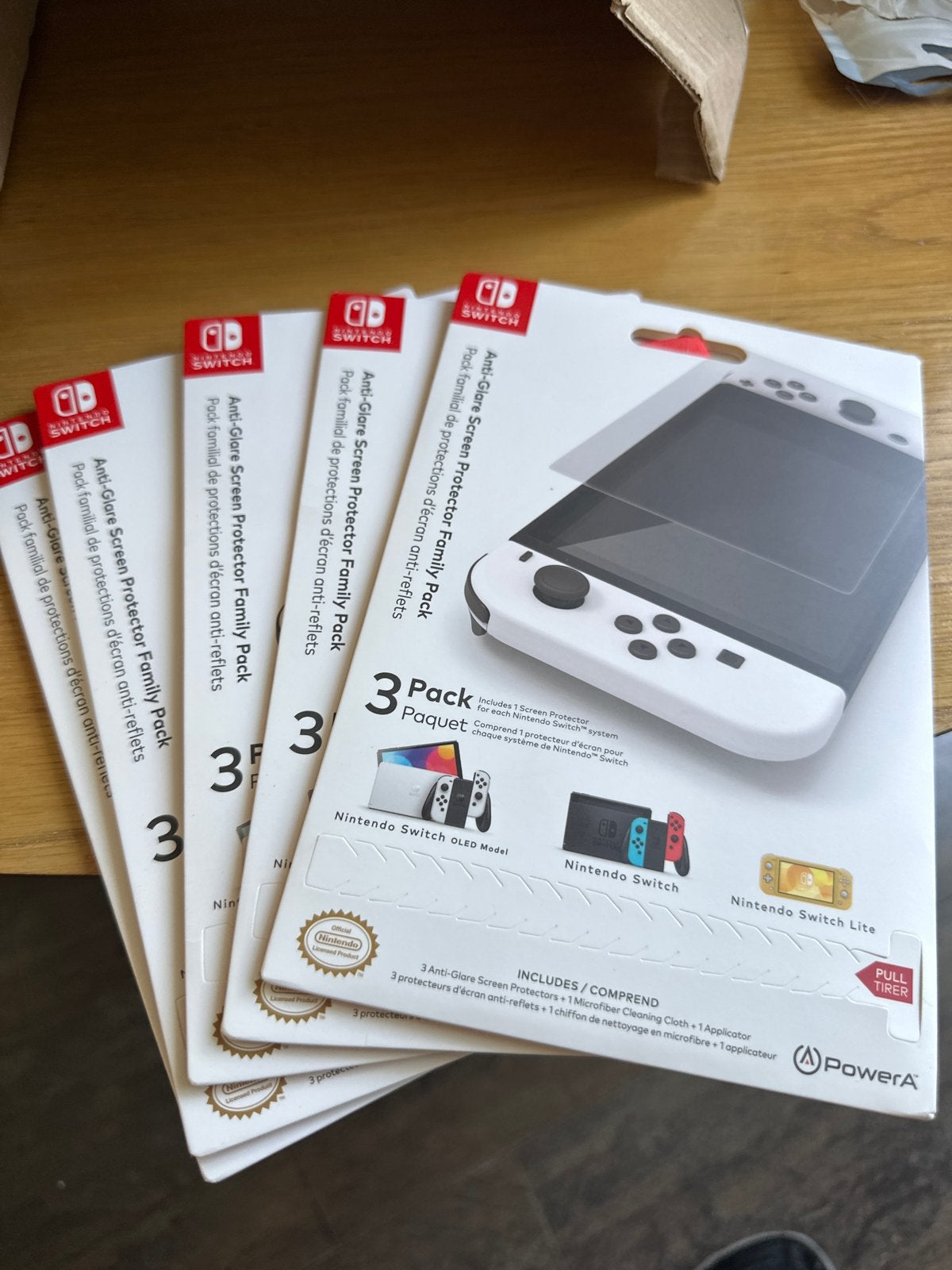 Partij 5x PowerA Anti-Glare Screen Protector  Nintendo Swit, Ophalen of Verzenden, Nieuw, Switch, Overige typen