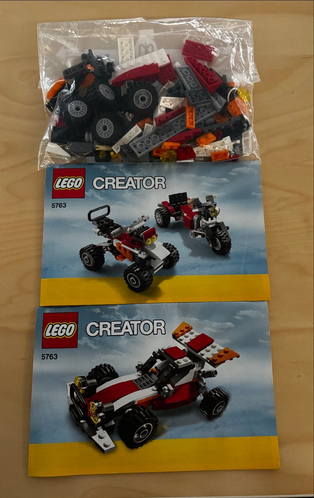 Lego Creator 5763 Buggy / Quad / Motorfiets (3-in-1), Gebruikt, Lego, Ophalen of Verzenden, Compleet
