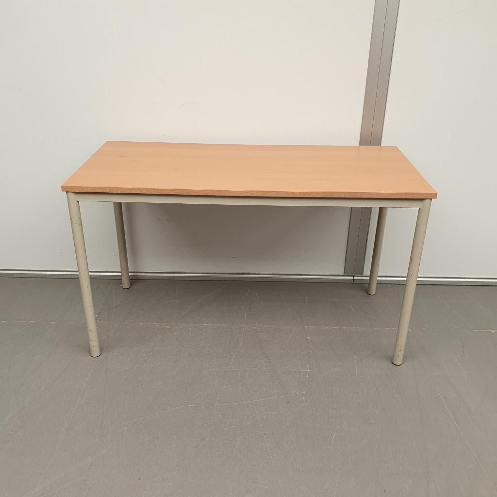 Bureautafel - 130x60 cm beuken kleur blad, Ophalen of Verzenden, Gebruikt