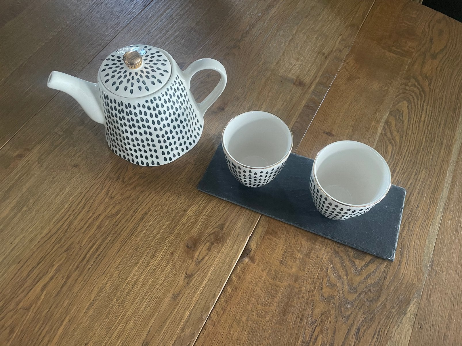 Theepot met 2 kopjes – nieuw/nooit gebruikt, Ophalen, Nieuw, Theepot