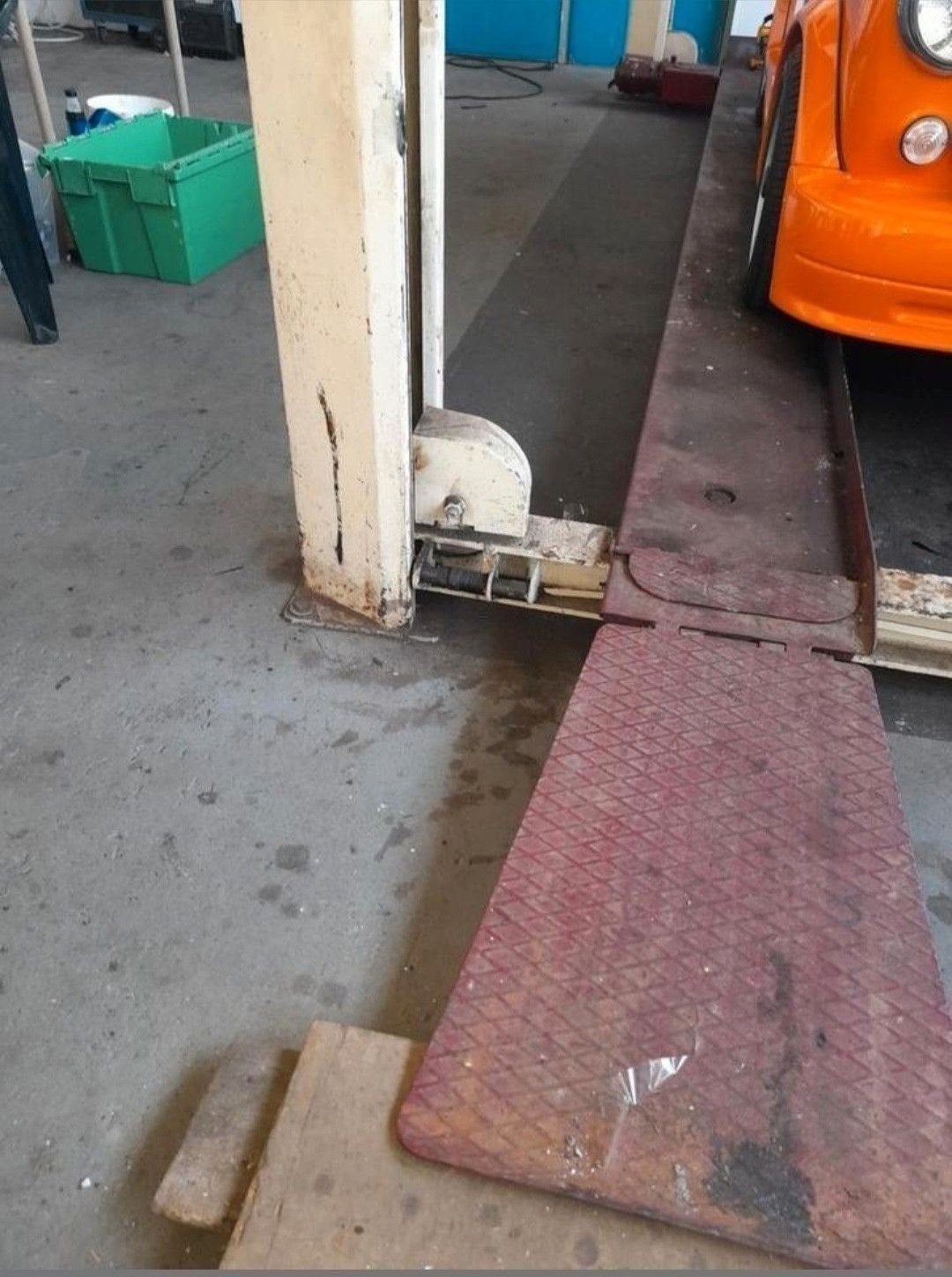 Over te nemen een robuuste 4 kolommen brug hefverm. 3500 kg, Auto diversen, Ophalen, Gebruikt