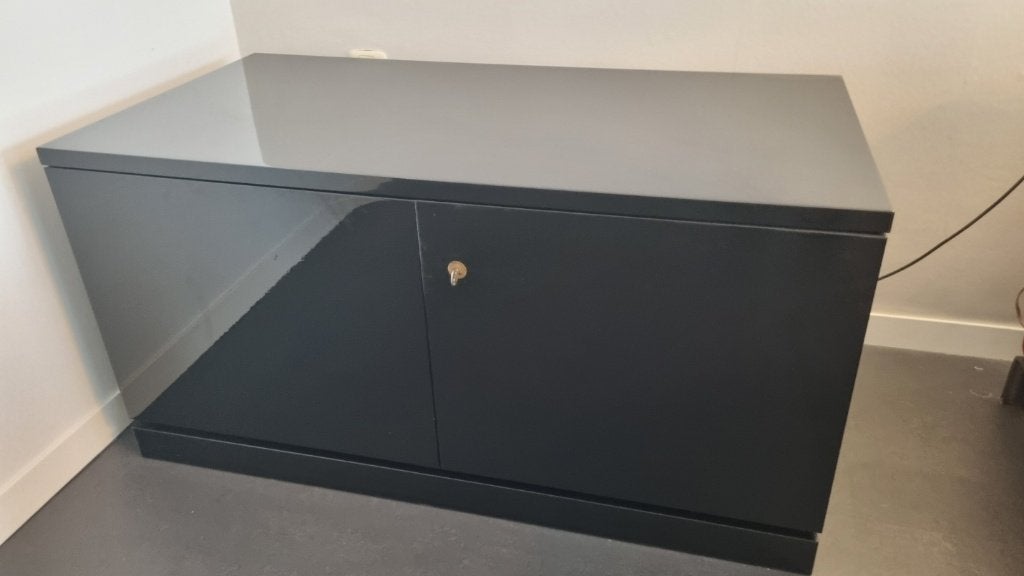 dressoir zwart lak Simon Gavina - Cassina, Ophalen, 100 tot 150 cm, Design, Overige houtsoorten