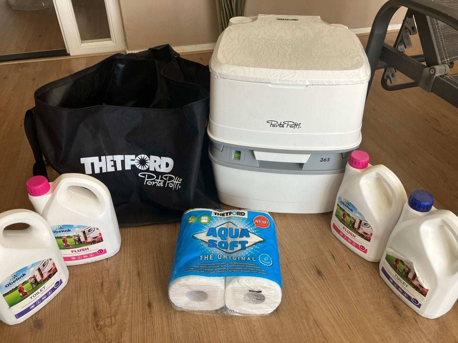 Thetford Porta Potti (nieuw, nooit gebruikt) met toebehoren, Caravans en Kamperen, Ophalen, Nieuw