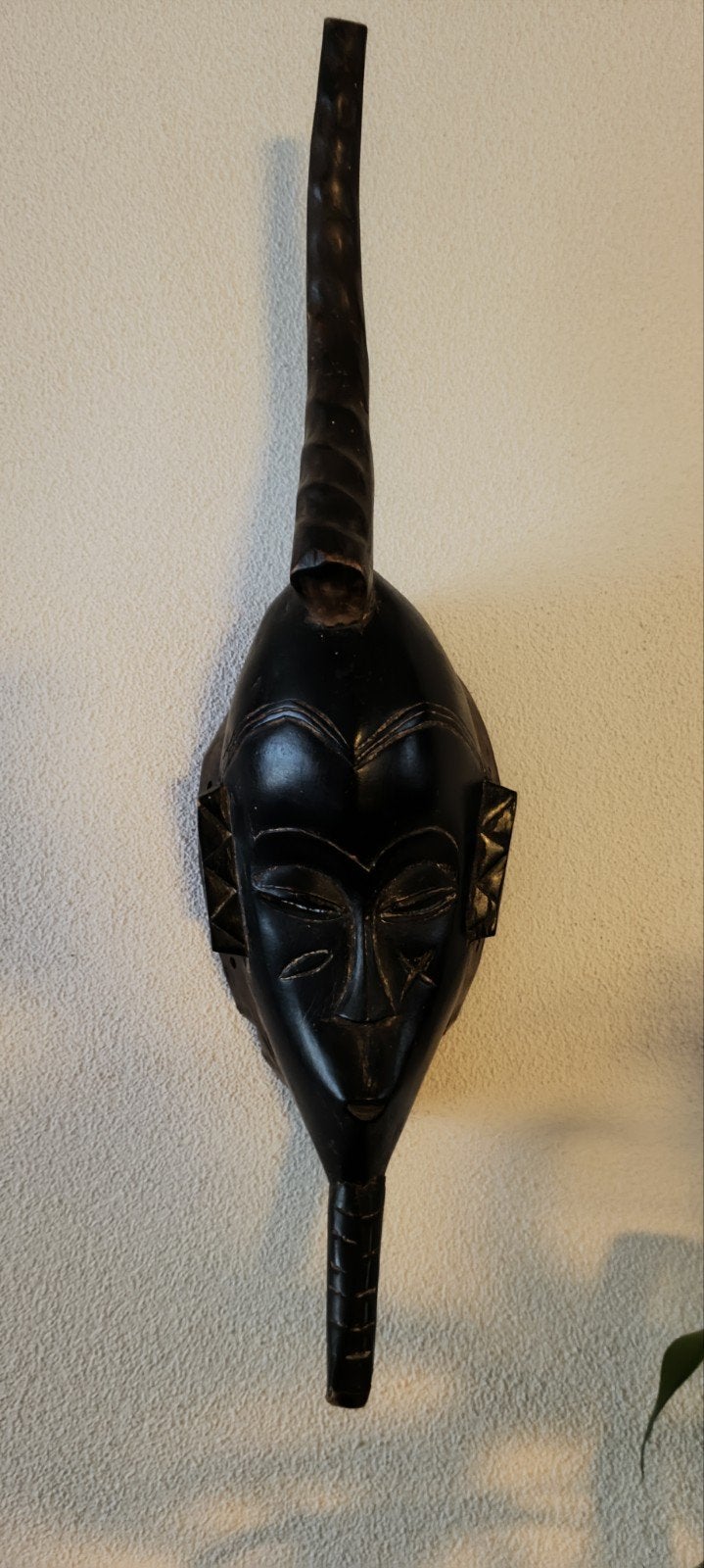 Antiek Baule masker uit Ivoorkust - Afrikaanse kunst, Afrika, Masker, Handgemaakt, 66 cm