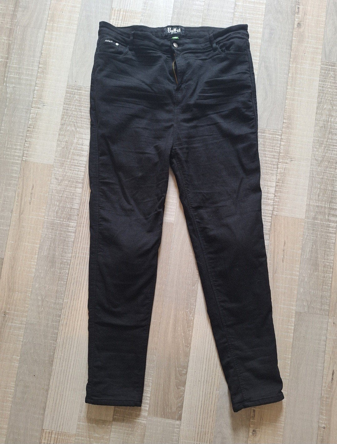 Motorbroek, Bull-It, skinny, zwarte jeans, maat 48, Motoren, Ophalen of Verzenden, Tweedehands, Broek | textiel