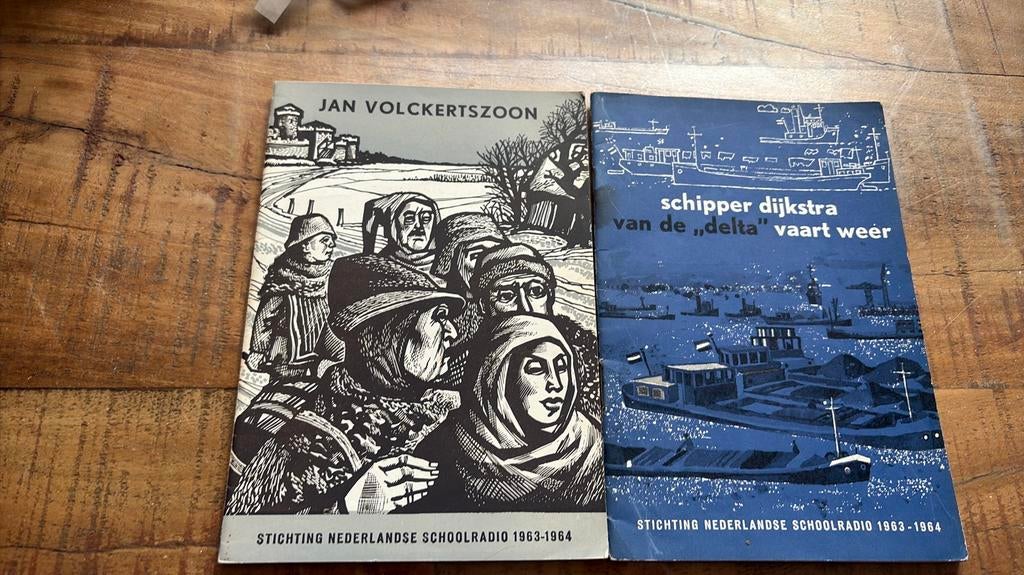 2 boekjes stichting nederlandse schoolradio 1963-1964, Ophalen of Verzenden, Zo goed als nieuw, Overige gebieden