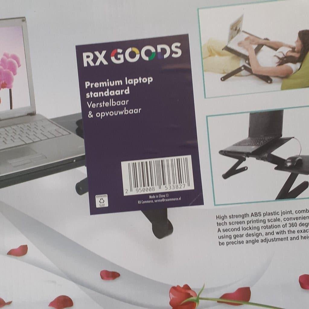 laptoptafeltje zwart met ventilator, Ophalen of Verzenden, Nieuw, In diepte verstelbaar