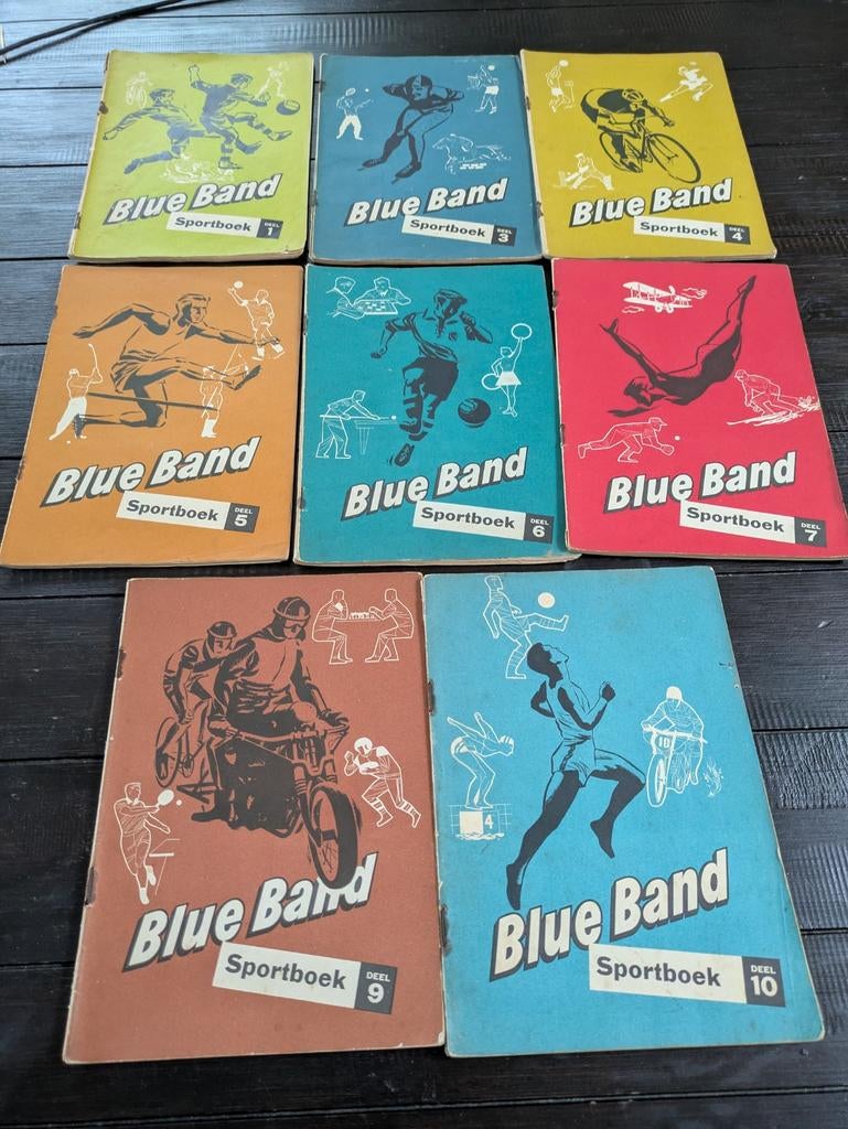 Acht Blue Band Sportboeken, Boeken, Gelezen, Diverse auteurs, Ophalen of Verzenden, Overige sporten