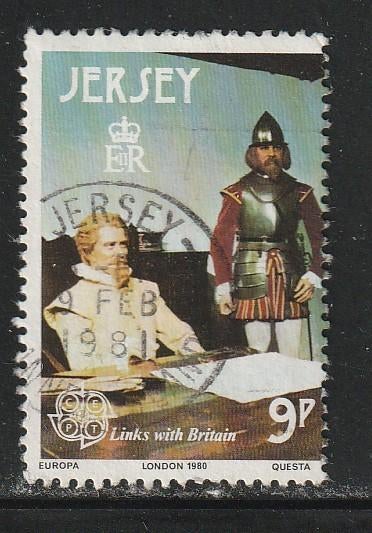 Verenigd Europa 1980 - Jersey - Koning Karel II van Engeland, Ophalen, Gestempeld, Overige thema's