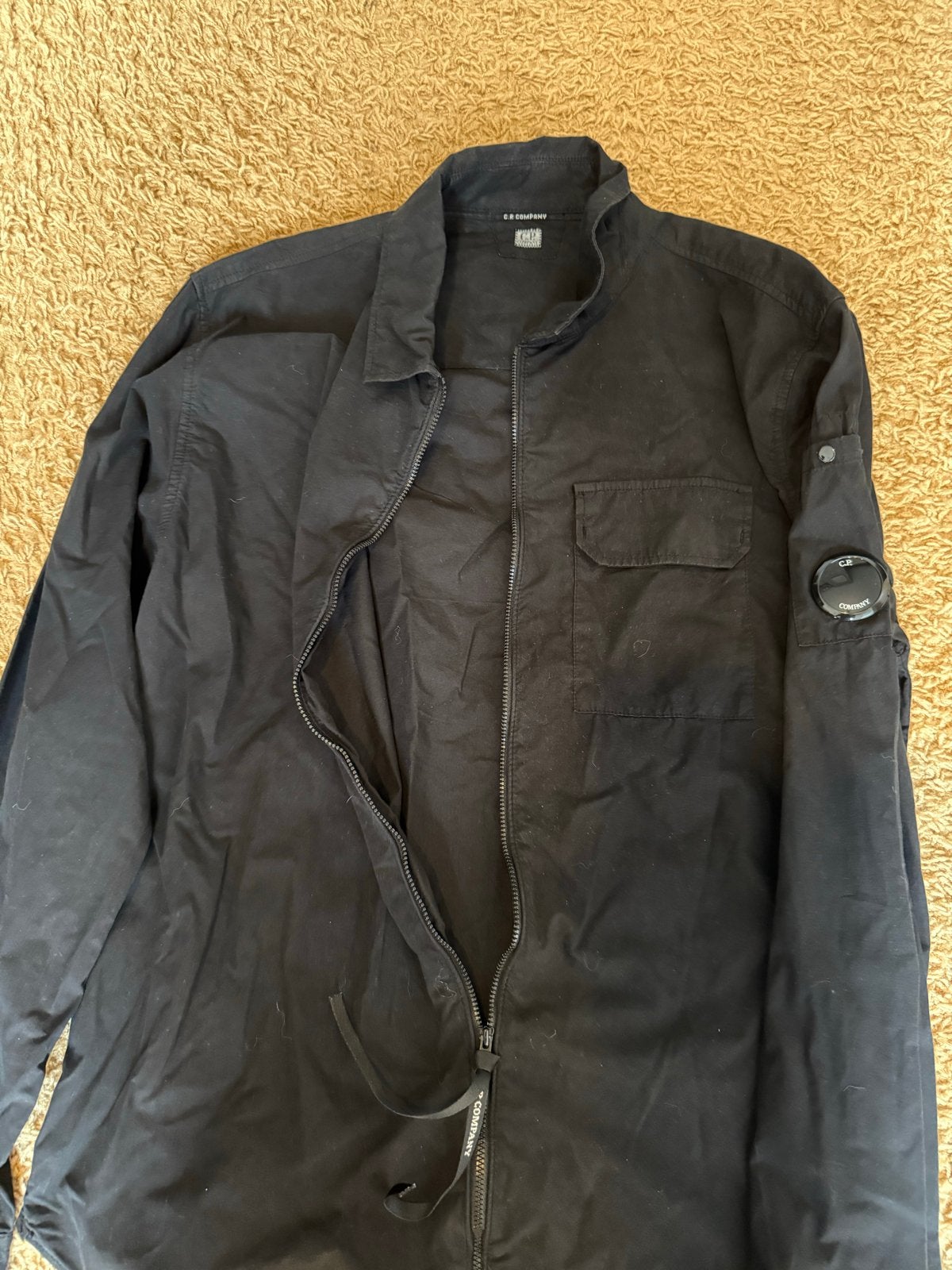 CP Company Overshirt Zwart, Kleding | Heren, Ophalen of Verzenden, Zo goed als nieuw