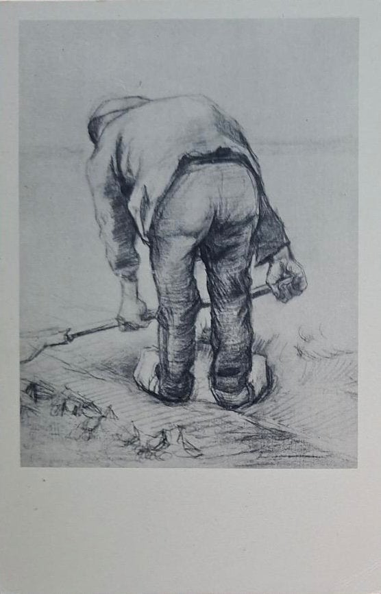 Spittende Man- Vincent van Gogh, Verzenden, 1920 tot 1940, Ongelopen, Overige thema's
