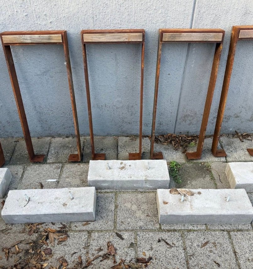 Fietsenrekken, Ophalen, Gebruikt