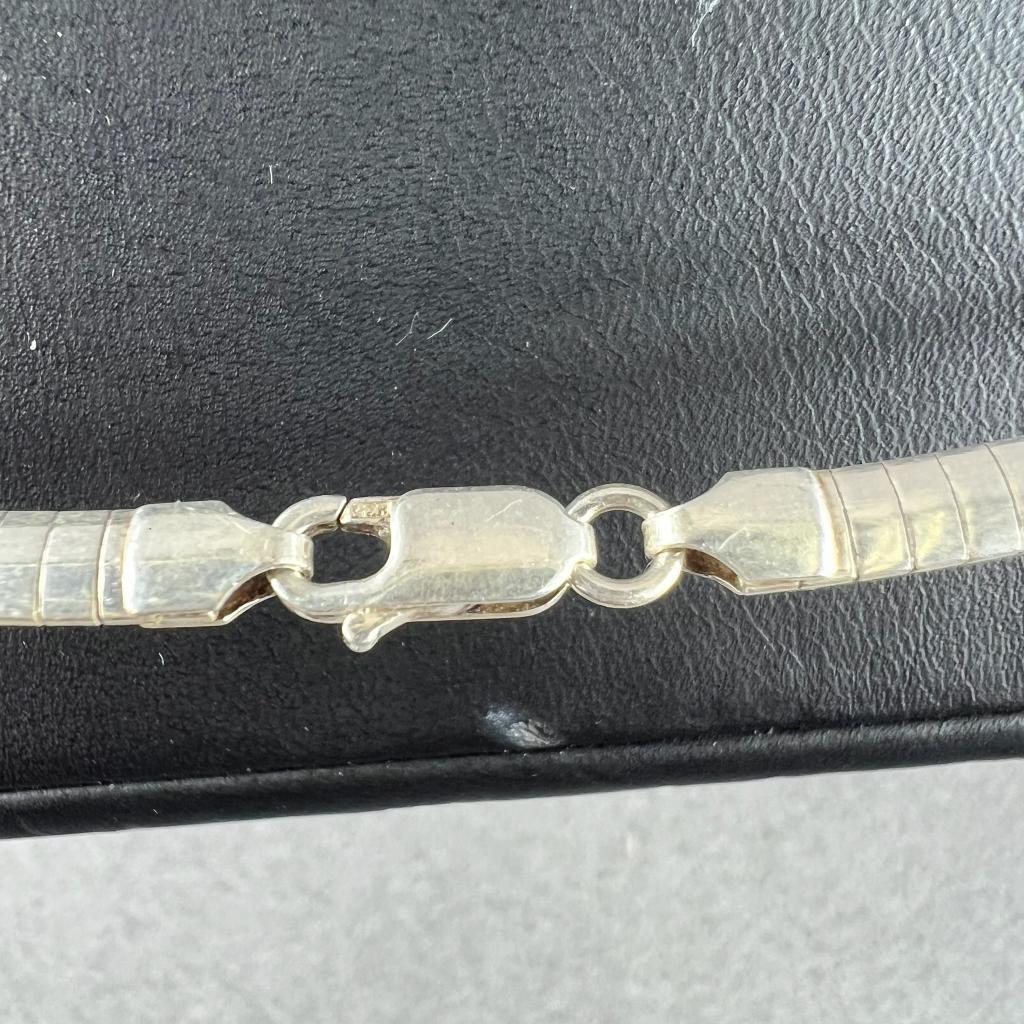 Zilveren ketting | AG 925 | 20gram | 45cm | 404586, Sieraden, Tassen en Uiterlijk, Kettingen, Ophalen of Verzenden, Gebruikt, Zilver