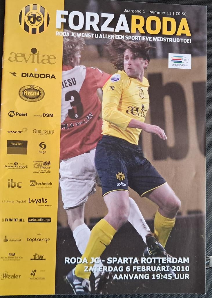 Roda JC - Sparta 2009/2010, Verzamelen, Ophalen of Verzenden, Zo goed als nieuw, Roda JC, Boek of Tijdschrift
