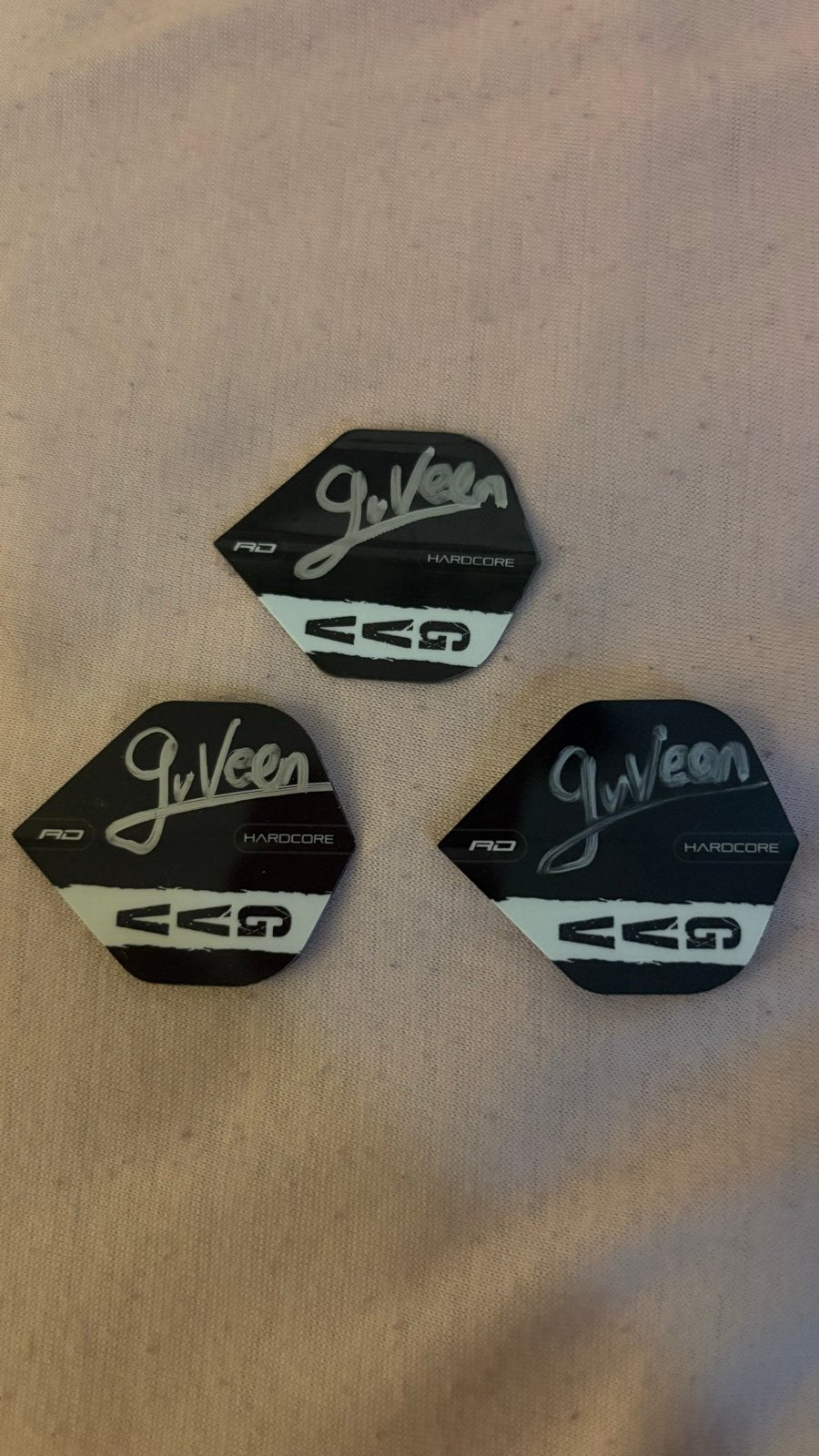 Gian van Veen flights gesigneerd (3 stuks), Ophalen of Verzenden, Zo goed als nieuw, Flights