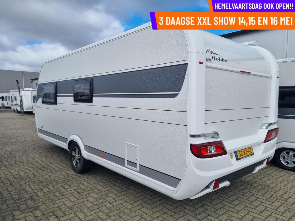 Hobby 560 FC prestige MOVER + CASS LUIFEL + 250 CM +FRANSBED, Caravans en Kamperen, Caravans, Rondzit, Hobby, 7 tot 8 meter, Bedrijf