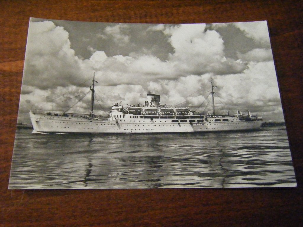 J41 - Schip - Paquebot Esperia - Mooi/Oud, Ophalen of Verzenden, Gebruikt, Kaart, Foto of Prent