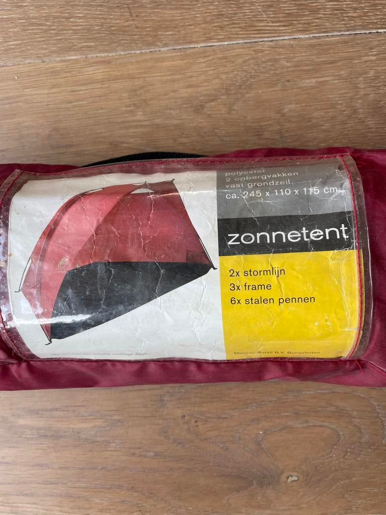 Compacte zonnetent - Ideaal voor strand of festival, Ophalen of Verzenden, Gebruikt, Tot en met 2