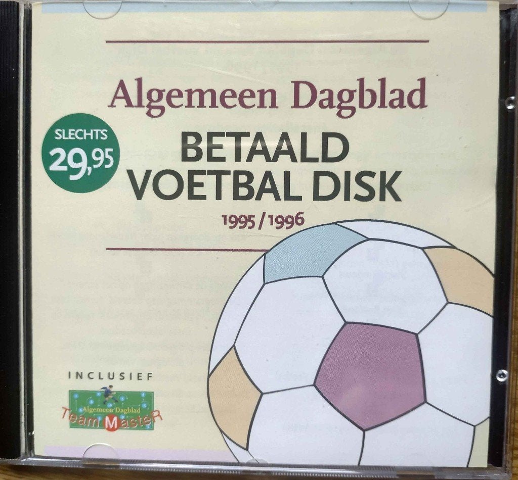 Vintage betaald voetbal floppy disk 1995/1996, Ophalen of Verzenden, Zo goed als nieuw, Overige binnenlandse clubs, Overige typen