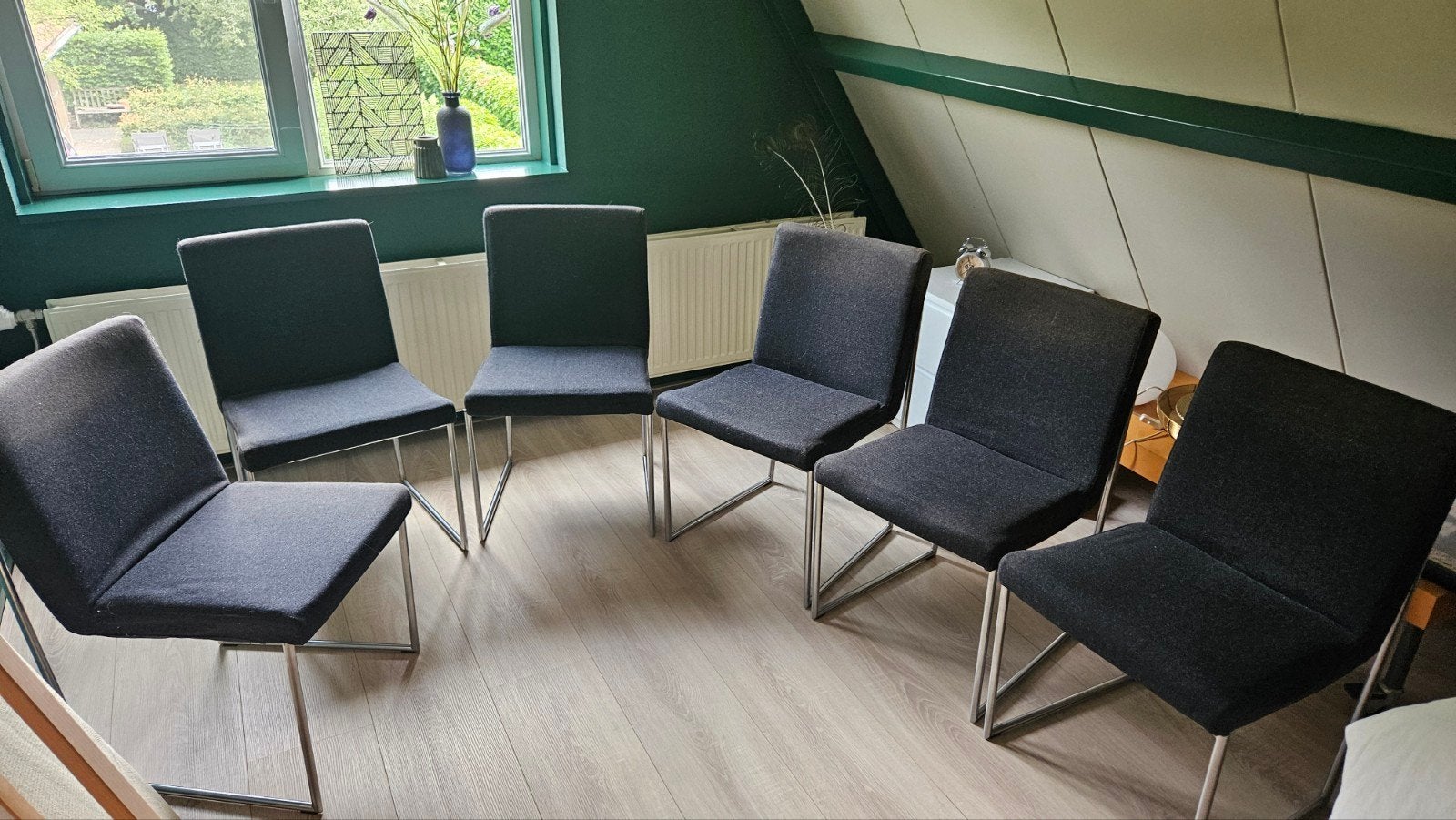 6 Harvink eetkamerstoelen, Ophalen, Gebruikt, Stof, Vijf, Zes of meer stoelen