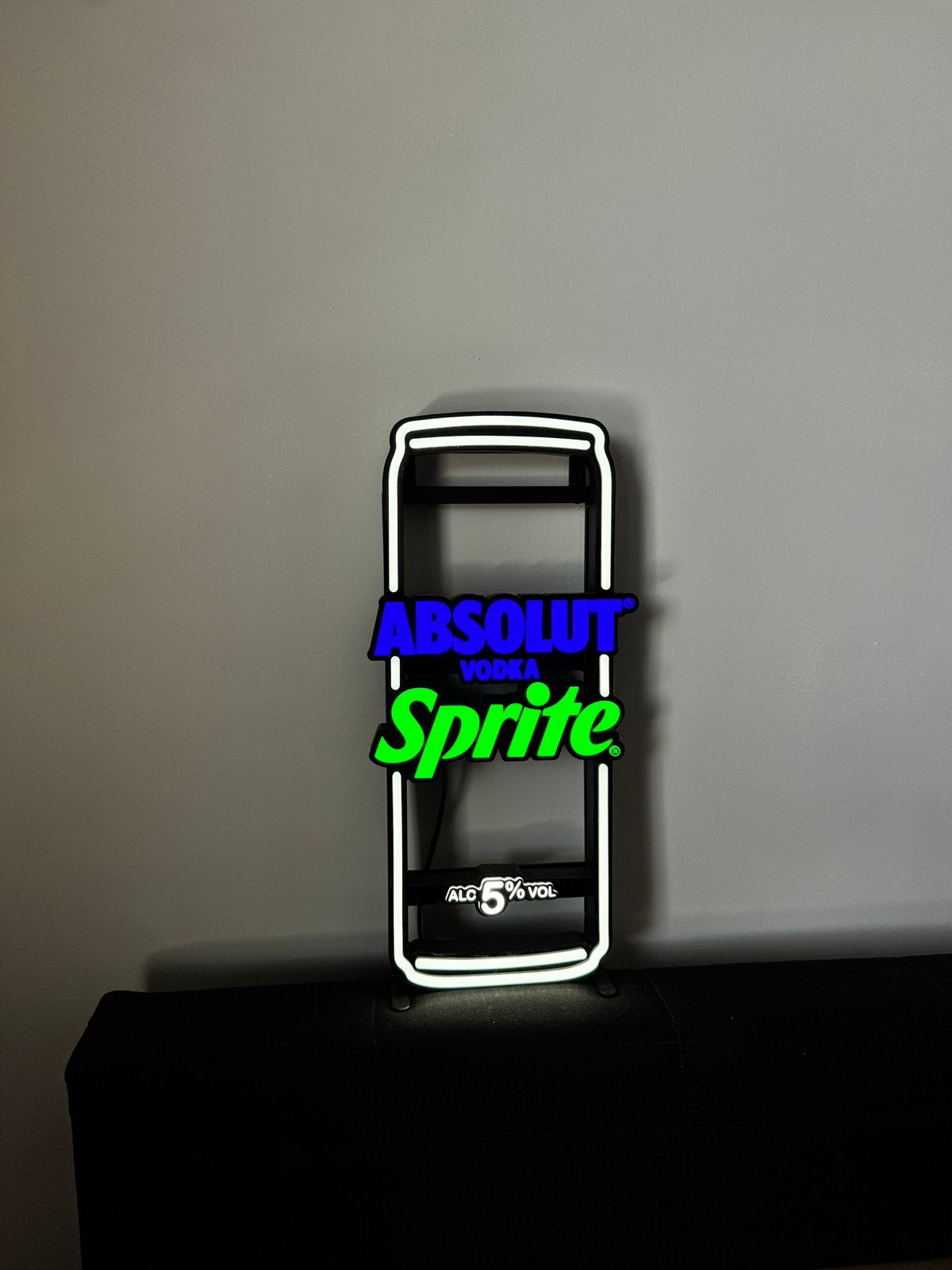 Absolute Sprite LED neon verlichting, Verzamelen, Merken en Reclamevoorwerpen, Ophalen of Verzenden, Zo goed als nieuw, Lichtbak of (neon) lamp