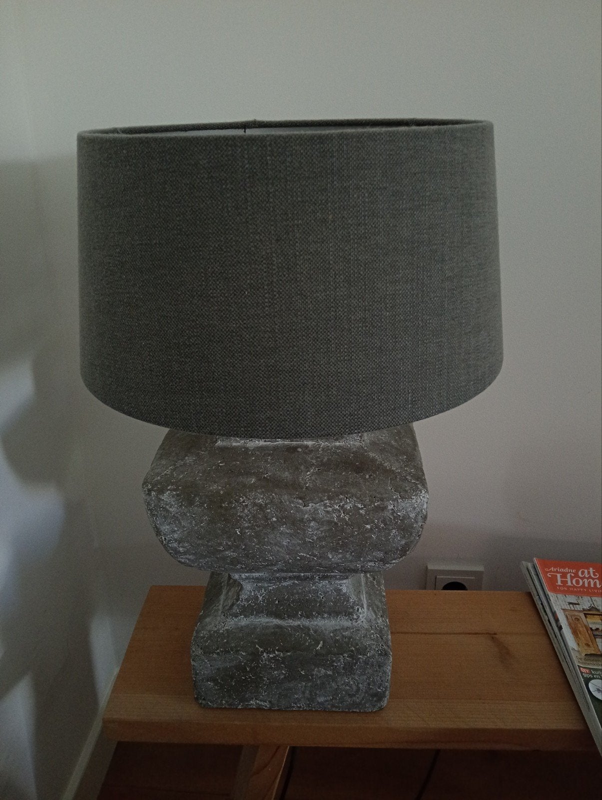 Landelijke balusterlamp / kruiklamp vierkant, Huis en Inrichting, Lampen | Tafellampen, Verzenden, Zo goed als nieuw, Minder dan 50 cm