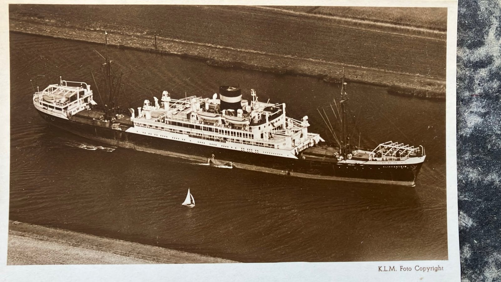 KLIPFONTEIN  1939-1953 gezonken   VNS    KLM, Ophalen of Verzenden, Zo goed als nieuw, Kaart, Foto of Prent
