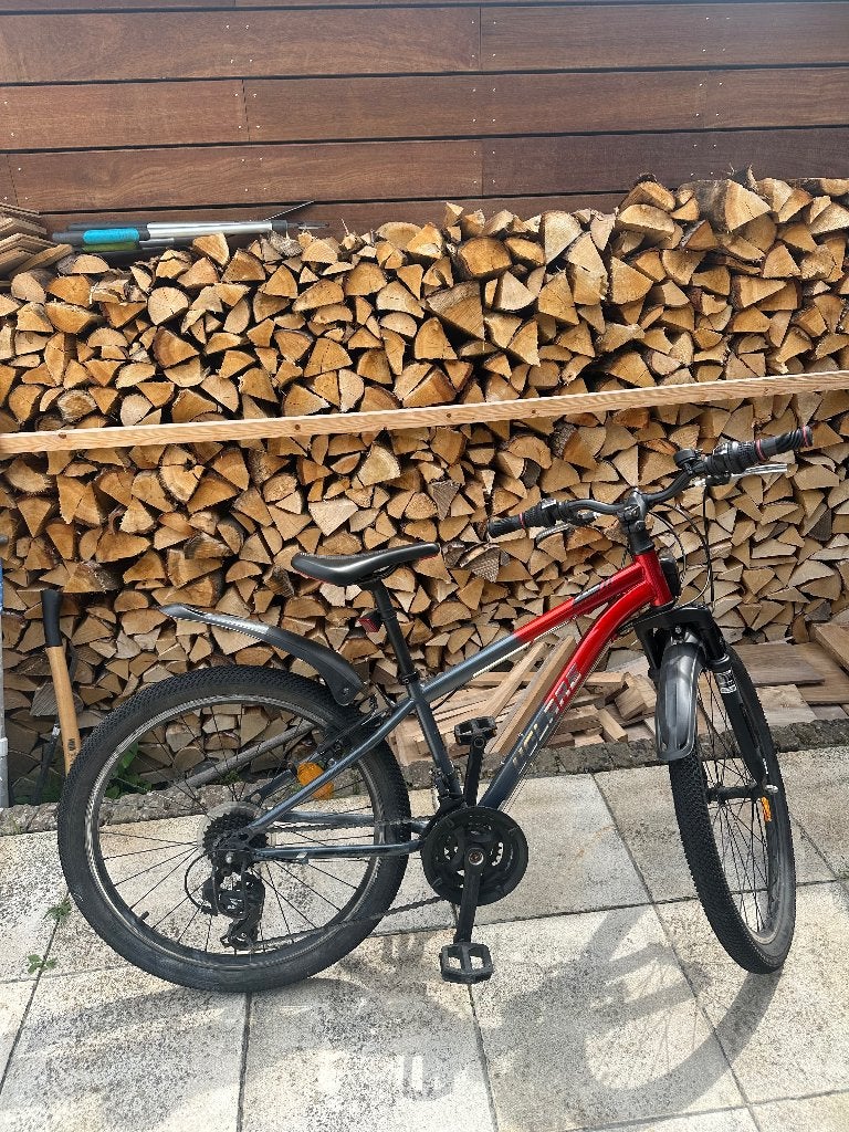 Volare XC Race Kinderfiets - 24 inch - Rood/Grijs - Nexus 3, Ophalen, Velgrem, Versnellingen, Volare