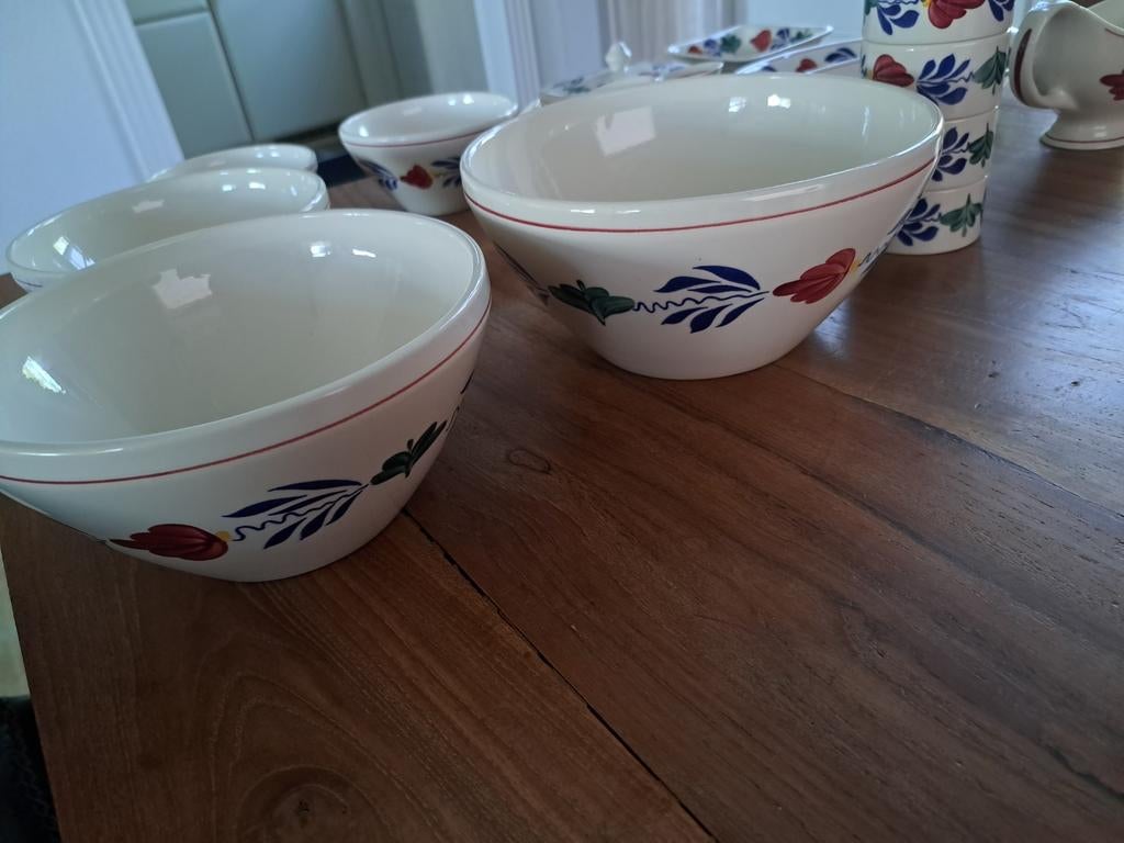 Boerenbont servies, diverse onderdelen, Antiek en Kunst, Antiek | Servies compleet, Ophalen