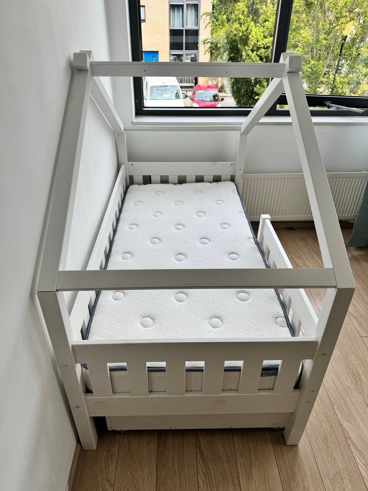 Foto 2 van Kinderbed merk: Vitalispa, met lades en Matras 80x160 cm