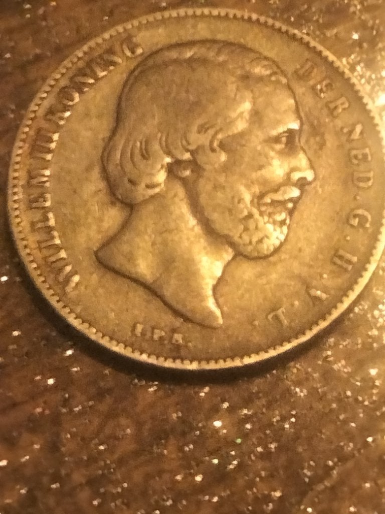 Zilveren ½ Gulden 1865 Koning Willem III, ½ gulden, Koning Willem III, Zilver, Ophalen of Verzenden