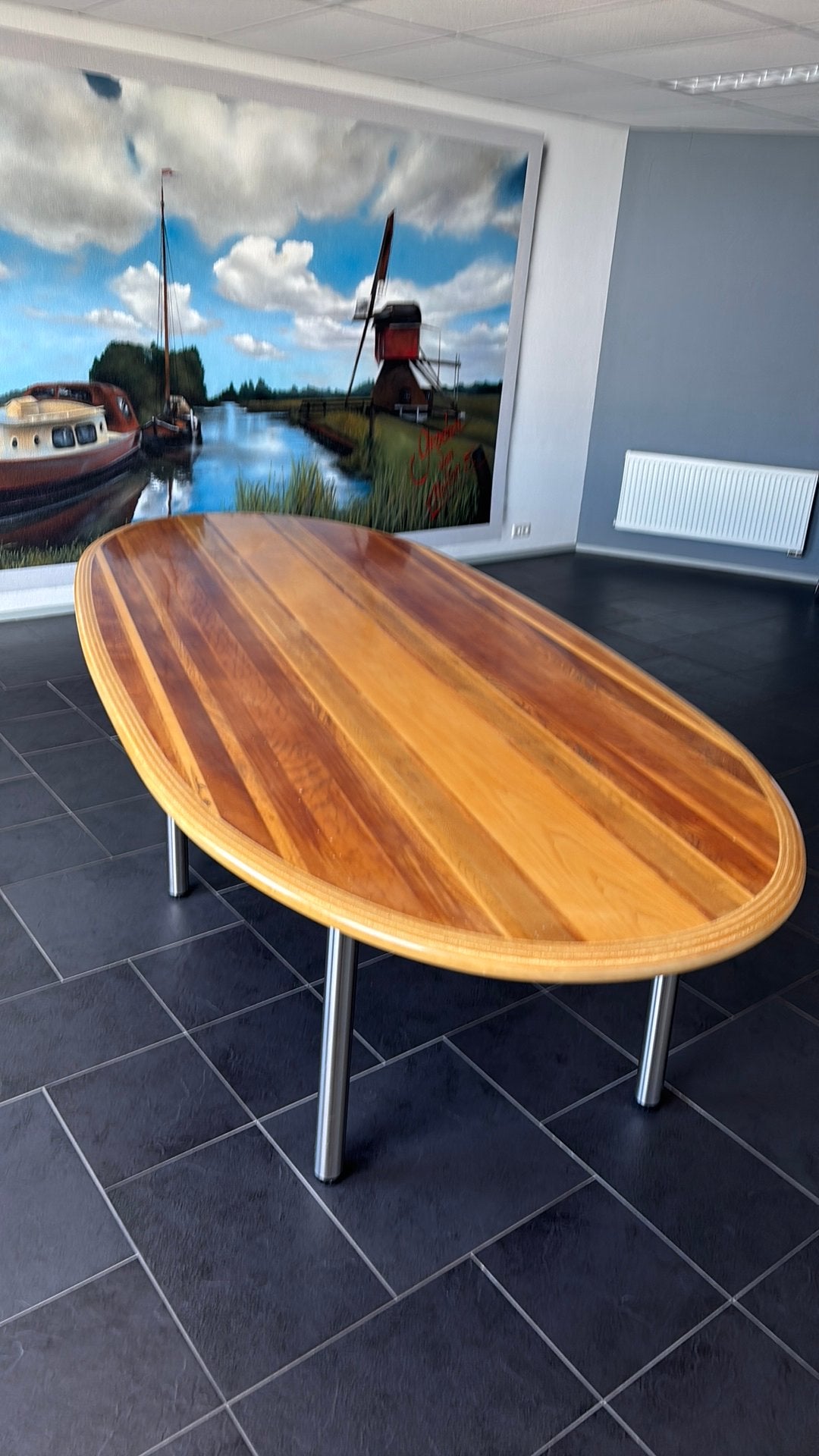 Grote eettafel ruim 3 meter, Huis en Inrichting, Stoelen, Ophalen, Overige kleuren, Vijf, Zes of meer stoelen, Hout
