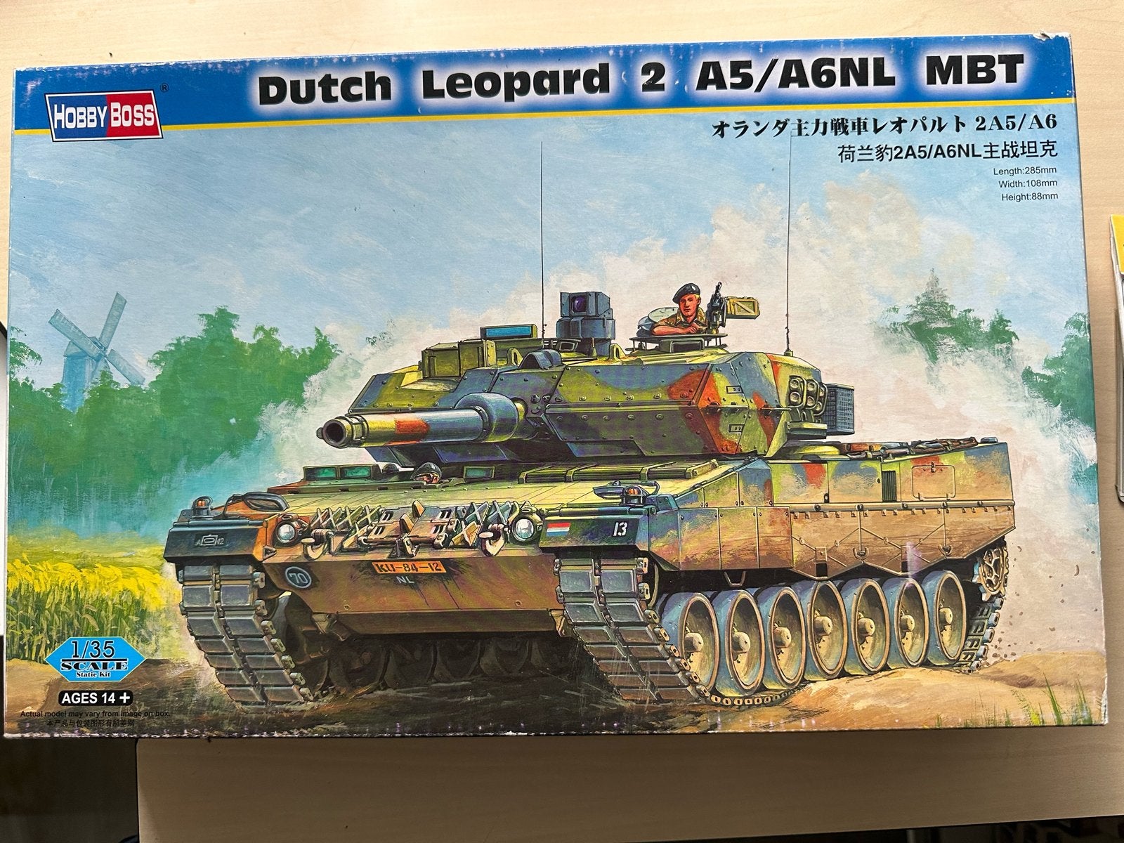 Hobby Boss Dutch Leopard 2 A5/A6NL MBT Modelbouwkit, Hobby en Vrije tijd, Modelbouw | Auto's en Voertuigen, Overige merken, Tank