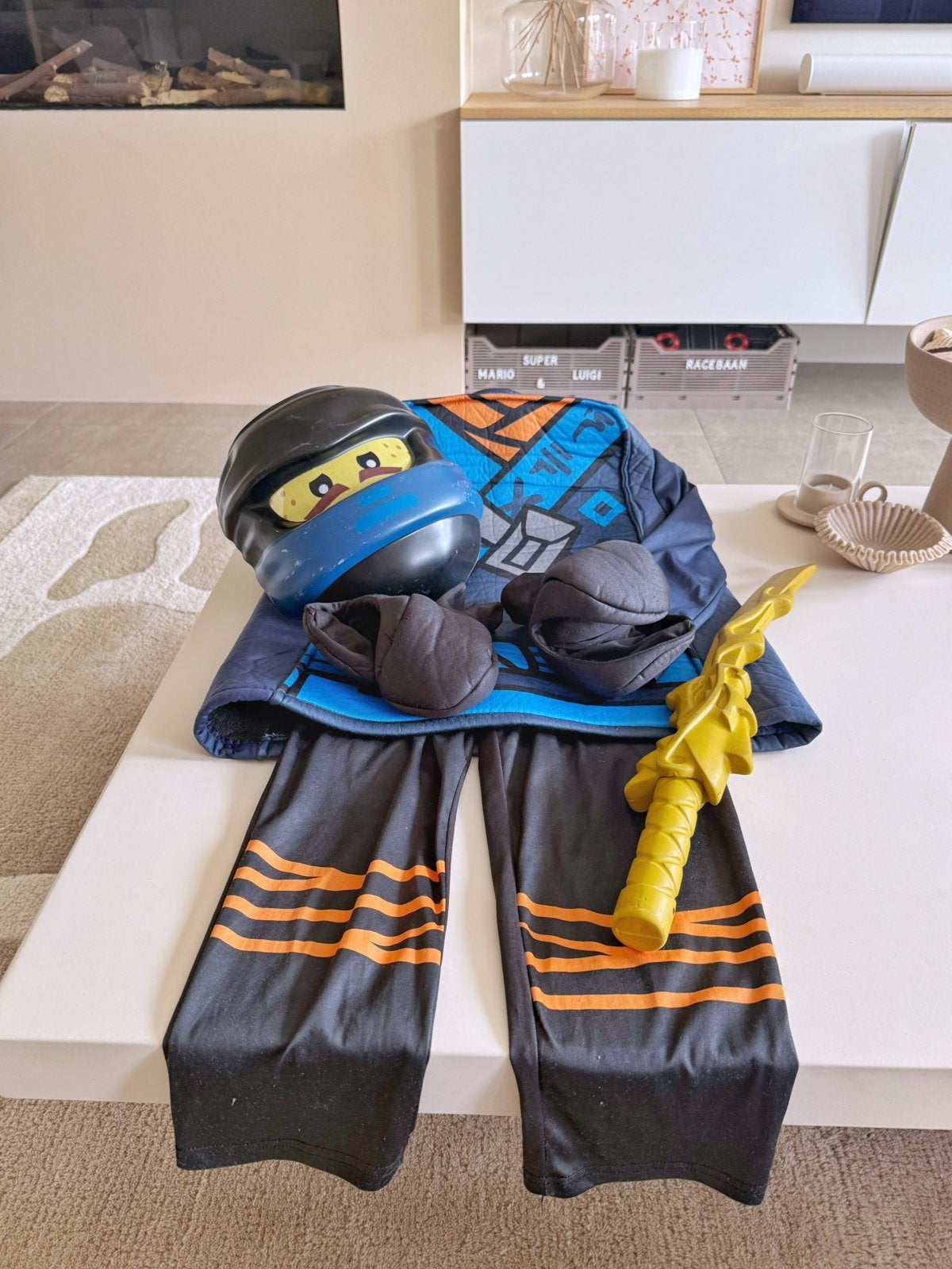 Lego Ninjago verkleedset, Kinderen en Baby's, Carnavalskleding en Verkleedspullen, Ophalen, Gebruikt, 110 t/m 116, Jongen of Meisje