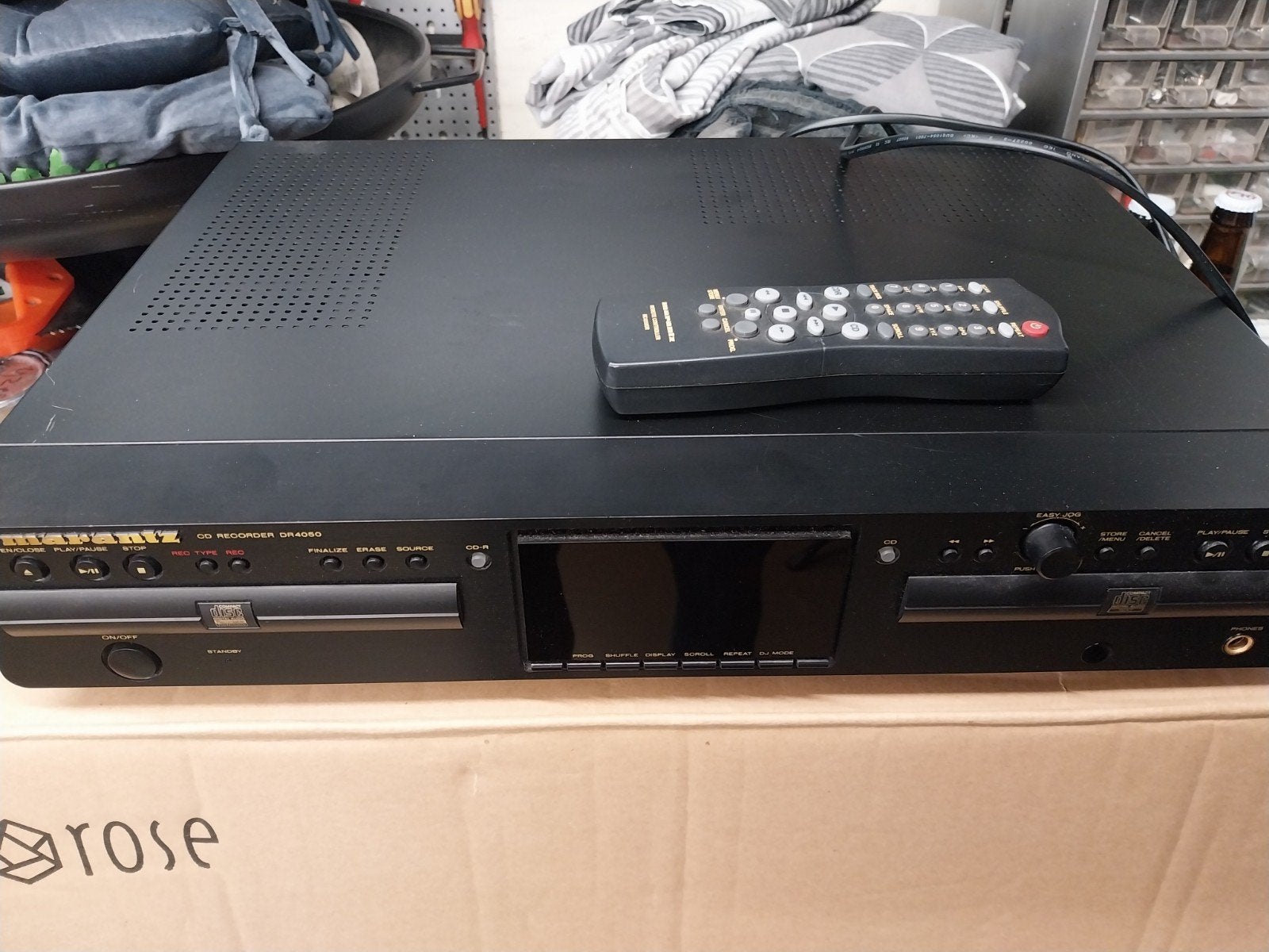 cd recorder marantz type cr 4050 met de boek en afstandsbedi, Ophalen of Verzenden, Overige merken