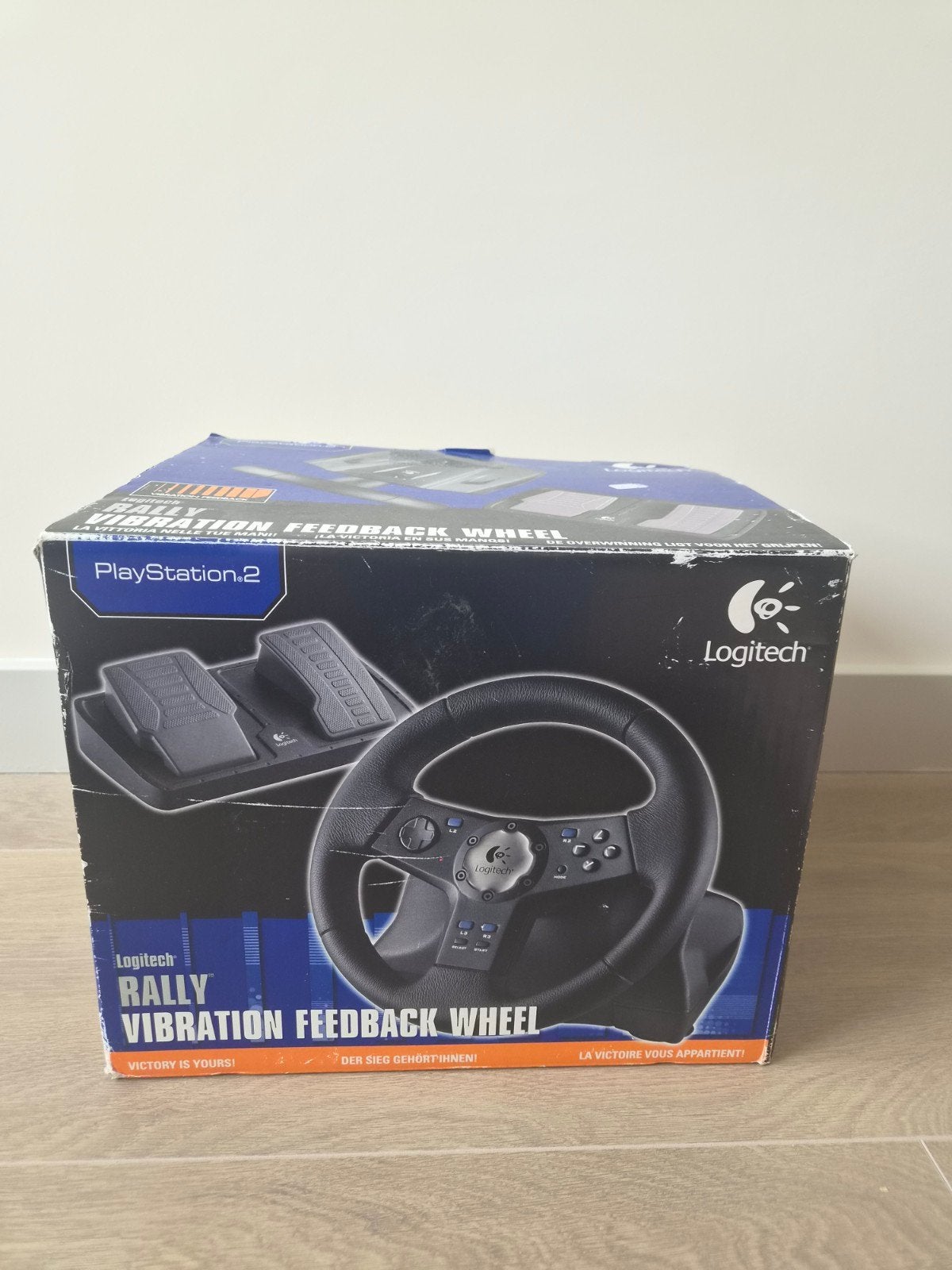 Logitech Rally Vibration Feedback Wheel voor PS2, Spelcomputers en Games, Spelcomputers | Sony PlayStation 3, Ophalen of Verzenden