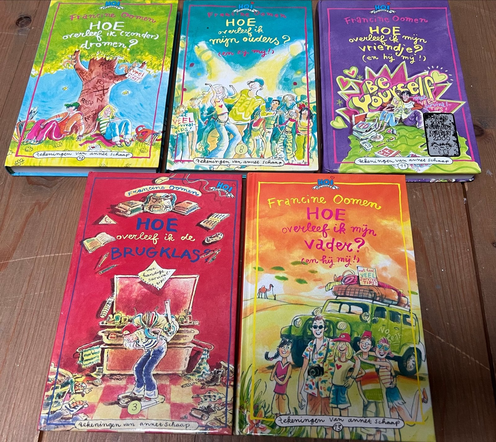 Hoe overleef ik... boeken van Francine Oomen (5 stuks), Boeken, Ophalen of Verzenden, Gelezen, Fictie