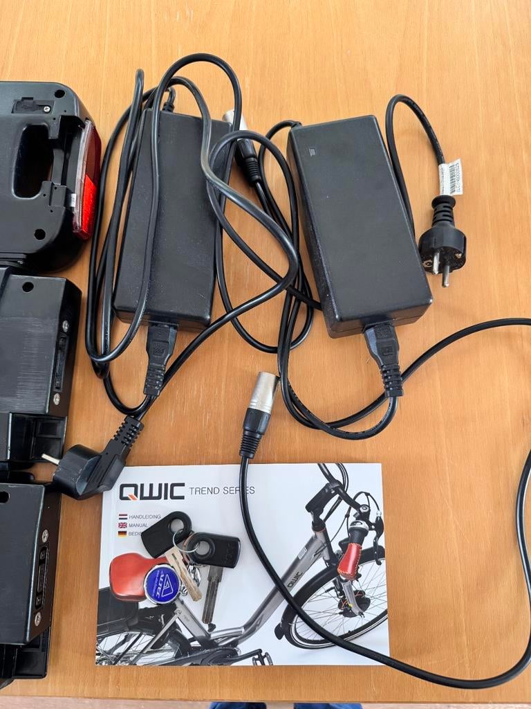 3x batterij Qwic fiets inclusief fiets, Fietsen en Brommers, Elektrische fietsen, 51 tot 55 cm, Ophalen, Gebruikt