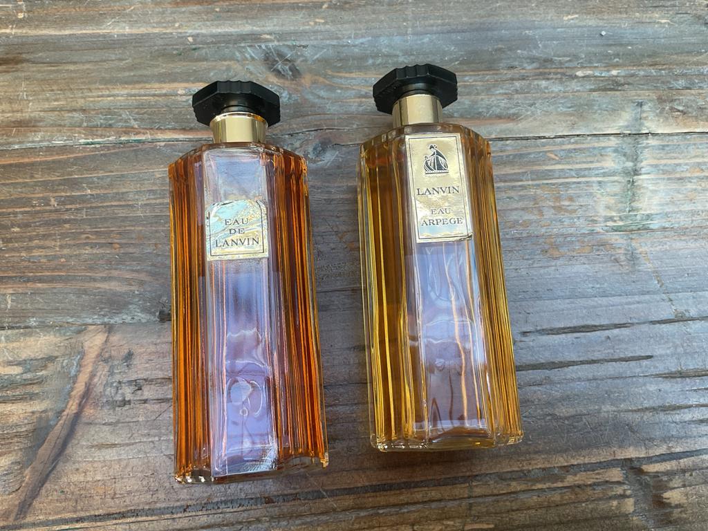 Vintage Lanvin Eau de Lanvin & Eau Arpege parfumflessen, Sieraden, Tassen en Uiterlijk, Uiterlijk | Parfum, Gebruikt, Ophalen of Verzenden