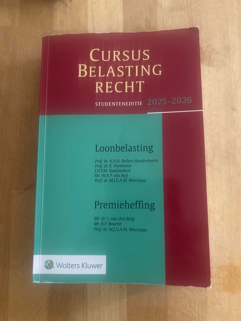 Cursus Belastingrecht Loonbelasting Premieheffing 2025-2026, Ophalen of Verzenden, Gamma, Zo goed als nieuw, HBO