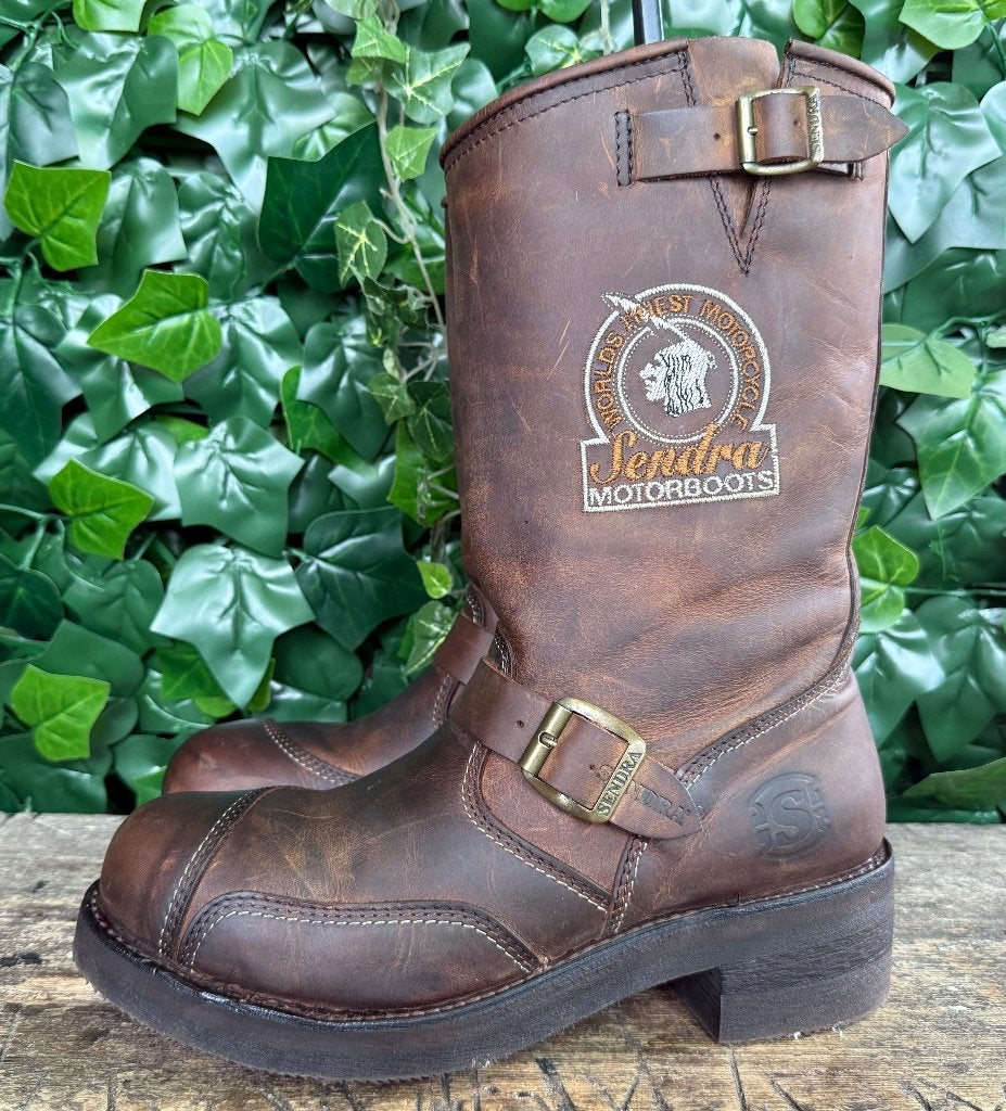 stoere vintage biker boots van Sendra maat 43, Sendra, Bruin, Boots, Nieuw
