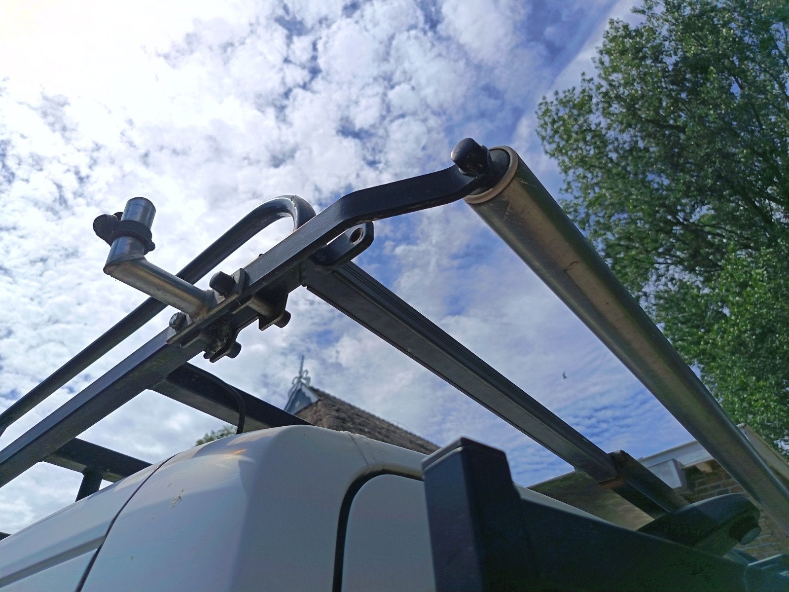 Dakdrager met ladder voor bestelwagen, Ophalen, Gebruikt