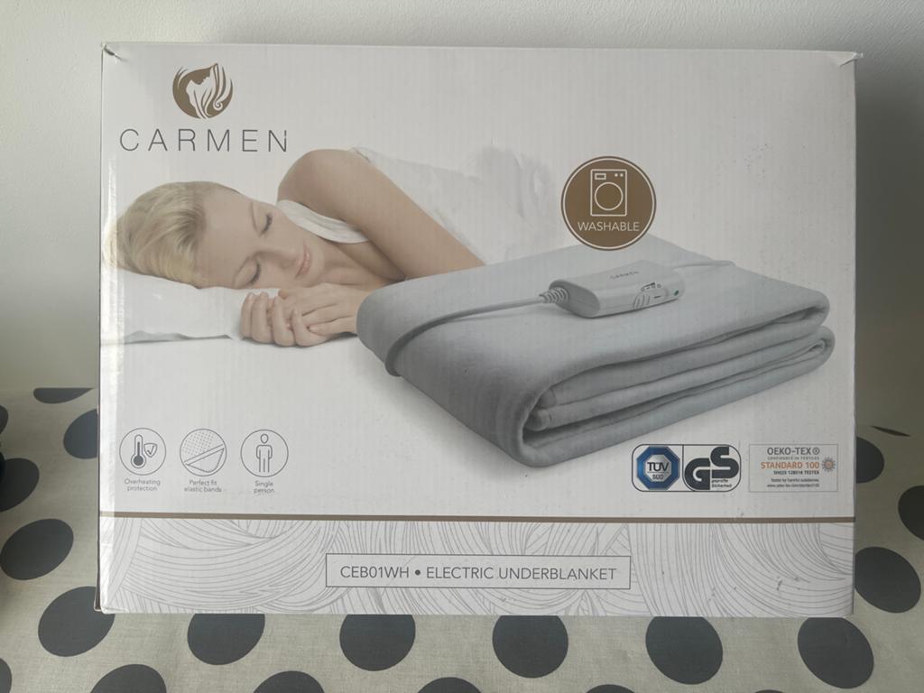 Carmen Elektrische Onderdeken - Eenpersoons, Wasbaar, Ophalen of Verzenden, Nieuw