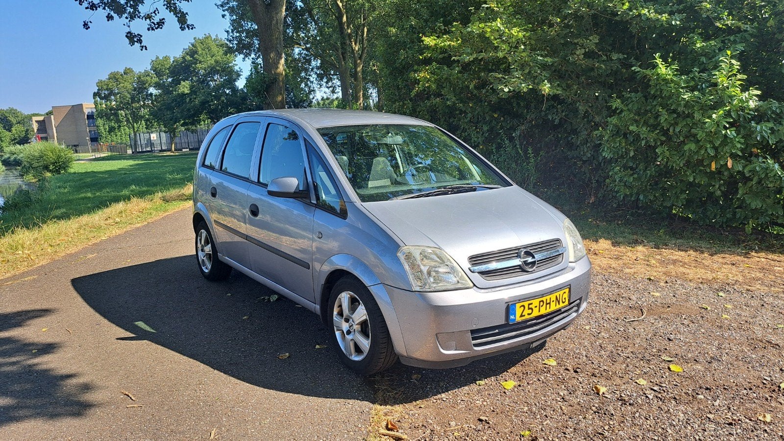 Opel Meriva 1.6 8V 2004 Grijs, Auto's, Opel, 4 cilinders, Origineel Nederlands, 1200 kg, Handgeschakeld