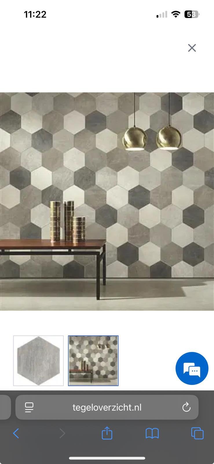 Unicom starker Hexagon Tegels - Diverse Kleuren, Ophalen, Nieuw, 20 tot 40 cm, Wandtegels