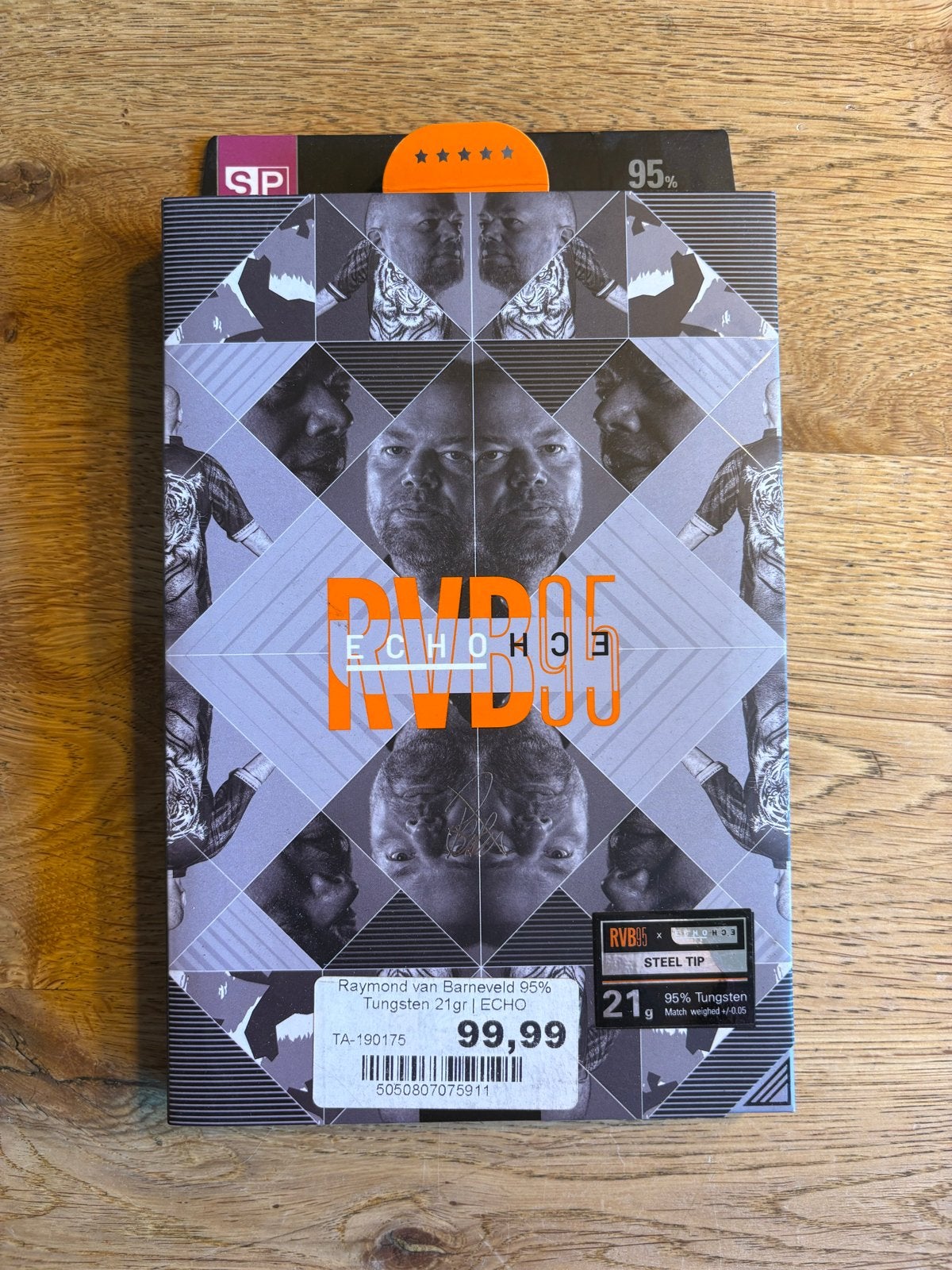 RVB 95 ECHO Darts - Raymond van Barneveld - 21g, Ophalen of Verzenden, Gebruikt, Pijlen