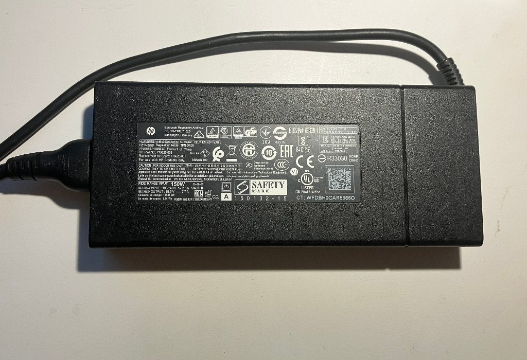 HP laptop voeding pin 19.5V, Computers en Software, Ophalen, Gebruikt, Hp
