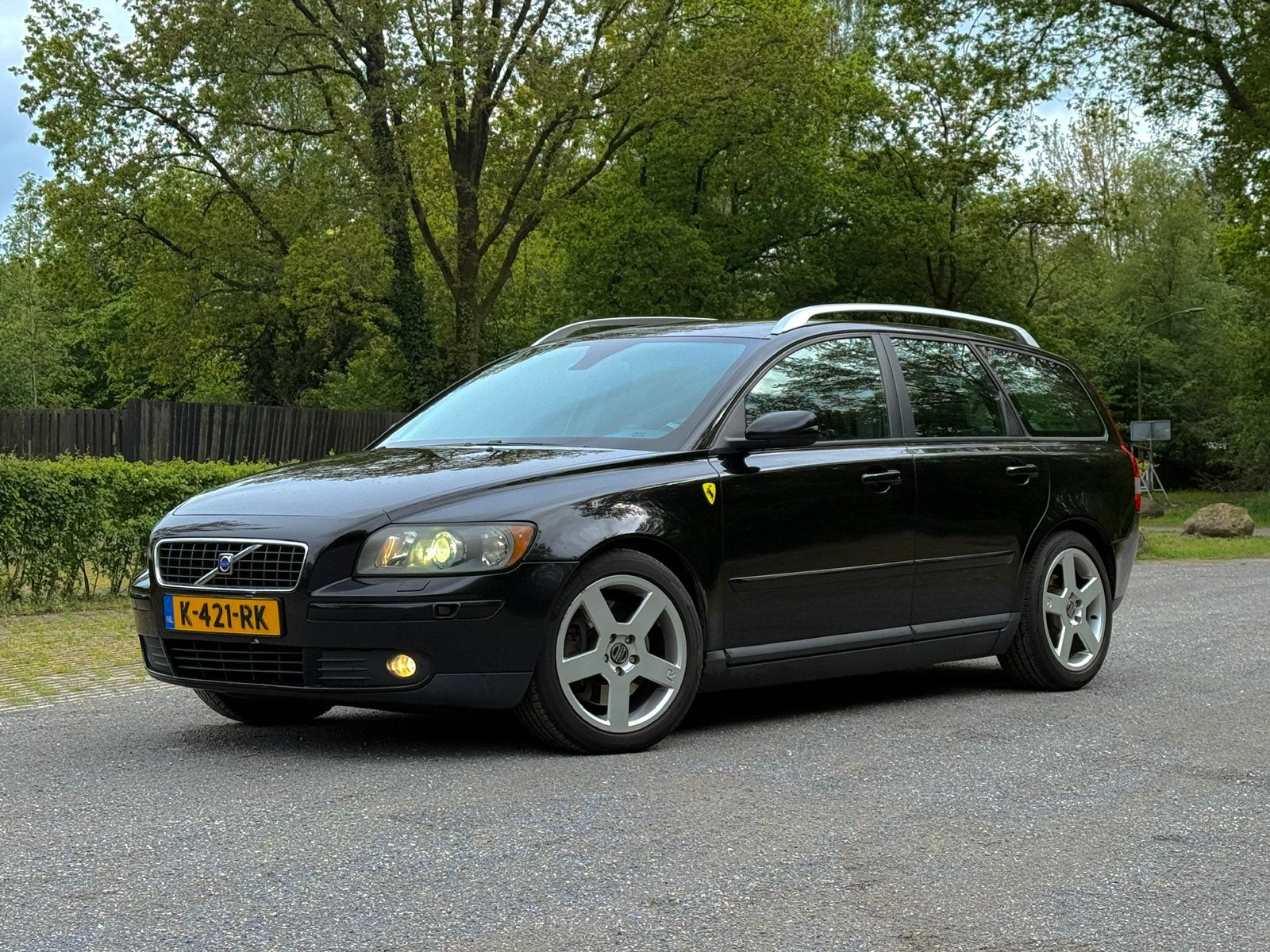 Volvo V50 2.5 T5 Geartronic 2005 Zwart, Zwart, 10 km/l, Stationwagon, Particulier